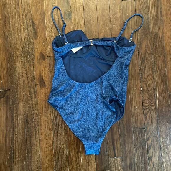 WeWoreWhat Blue Underwire One Piece Swimsuit Size Large New Retails $175 - Picture 5 of 7